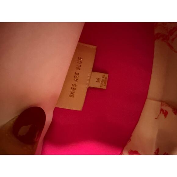 Skies Are Blue Women's Medium Neon Pink Long Sleeve Welt Pocket Collar Blazer - Picture 8 of 8